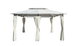 Sahara gazebo beige con teli laterali 300x400 cm