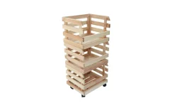 Scaffale porta frutta in legno – 3 ripiani