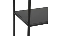 Scaffale 6 ripiani nero 90x35x180h cm