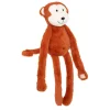 Scimmia peluche kids marrone h47 cm