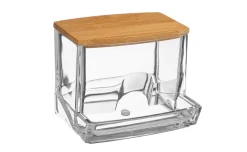 Selena porta cotton fioc con tappo in bamboo