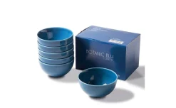 Set 6 Ciotole Botaniche Blu in New Bone China 450 ml