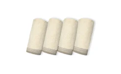 Set 4 lavette 100% cotone 30x30 cm
