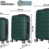 Set 3 trolley Panama verde