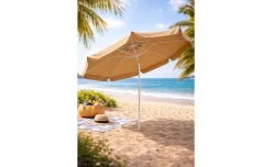Seul ombrellone beige Ø300 cm