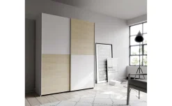 Slide armadio 2 ante scorrevoli bianco/rovere  L150,1 cm