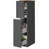 Snack armadio porta spezie antracite opaco/rovere h165 cm