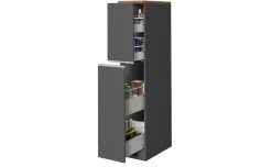 Snack armadio porta spezie antracite opaco/rovere h165 cm