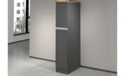 Snack armadio porta spezie antracite opaco/rovere h165 cm