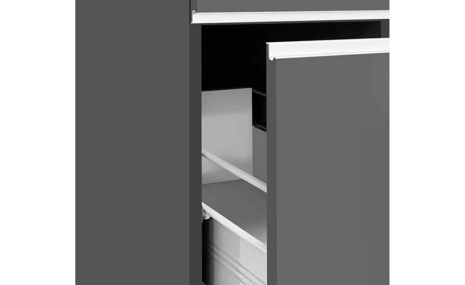 Snack armadio porta spezie antracite opaco/rovere h165 cm