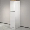 Snack armadio porta spezie bianco lucido/rovere h165 cm