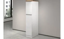 Snack armadio porta spezie bianco lucido/rovere h165 cm