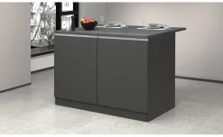 Snack isola 2 ante antracite L125 cm