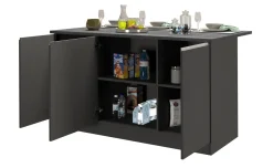 Snack isola 3 ante antracite L155 cm