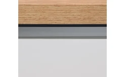 Snack isola 3 ante bianco lucido/rovere L155 cm