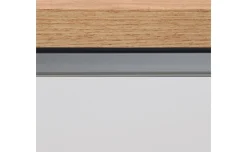 Snack isola 2 ante bianco lucido/rovere L160 cm
