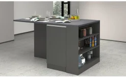 Snack isola 2 ante con vano giorno antracite L160cm
