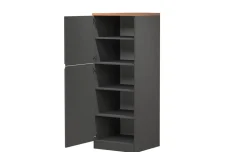 Snack mobile dispensa antracite opaco/rovere h165 cm