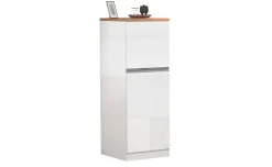 Snack mobile dispensa bianco lucido/rovere h165 cm