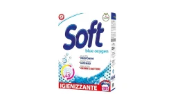 Soft Blue Oxygen Detersivo in Polvere per lavatrice Igienizzante, 105 misurini