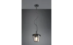 Sospensione venta 1xE27 altezza 82 centimetri ip44 nera
