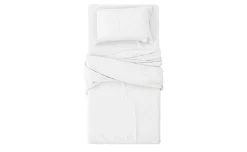 Sotto lenzuola Medy con angoli 100% cotone 1 piazza 90x200cm bianco