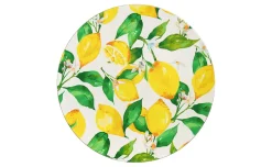 Sottopiatto in plastica con decoro limoni, Ø 33 cm
