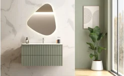 Specchiera sagomata con Led