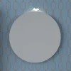 Specchiera tonda con lampada LED