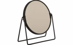 Specchio d'appoggio in metallo nero h20,5 cm