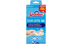 Spontex Guanti Flexy Latex 100 M/L