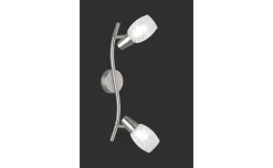 Spot colmar 2 luci portalampada E14 satinato lunghezza 39 centimetri