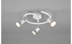 Spot paris girandola diametro 28 centimetri 3 luci portalampada GU10 bianco