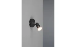 Spot paris 1 luce diametro 8 centimetri portalampada GU10 nero