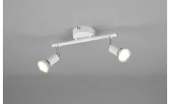 Spot paris 2 luci portalampada GU10 bianco lunghezza 25 centimetri