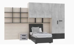Stone cameretta a ponte, letto singolo