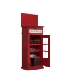Street cabina libreria bianca con 1 anta battente in vetro