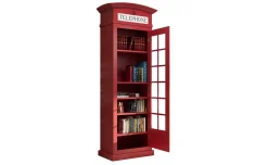 Street libreria in pannello rosso