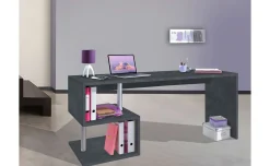 Studio scrivania reversibile colore grigio