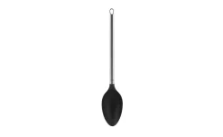 Style cucchiaione in nylon nero con manico in acciaio