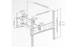 Supporto TV 32-55-Full Motion Extra Slim