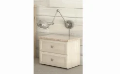 Susy comodino 2 cassetti betulla e legno naturale