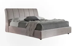 Tahiti letto matrimoniale con contenitore grigio chiaro