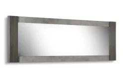 Tallin specchiera legno scuro e pietra naturale