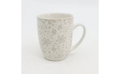 Tazza mug mini flowers porcellana beige
