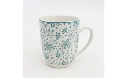 Tazza mug mini flowers porcellana blu