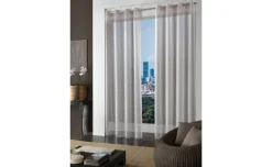 Tenda sandy beige con anelli 140x280 centimetri