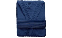 Terry accappatoio in cotone blu M