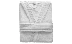 Terry accappatoio in cotone bianco L