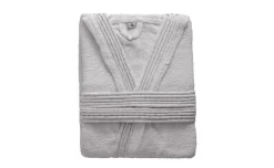 Terry accappatoio in cotone grigio XL